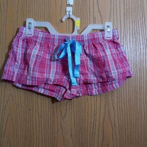 UNDER disguise women's pink white checker shorts medium A-37